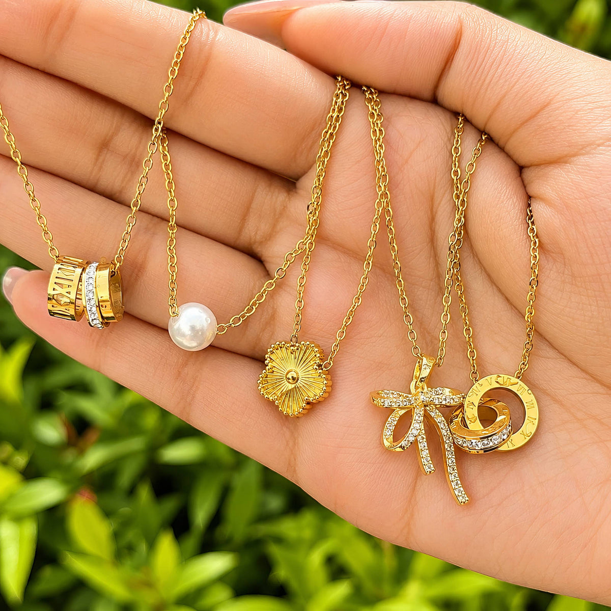 Seashell Glow Gold-Plated Necklace ✨