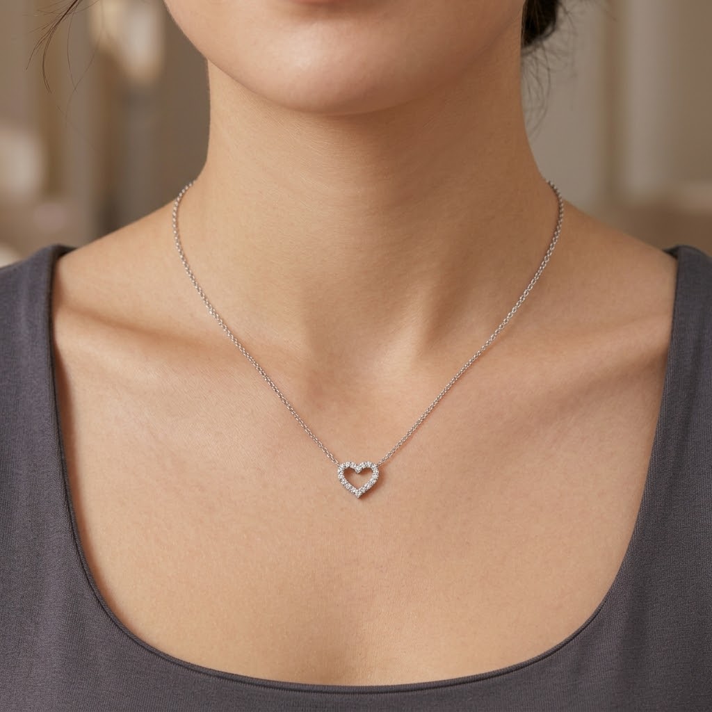 Crystallic Heart Necklace
