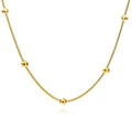 Premium Beaded Gold Snake Chain