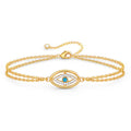 18K Gold Evil Eye Bracelet