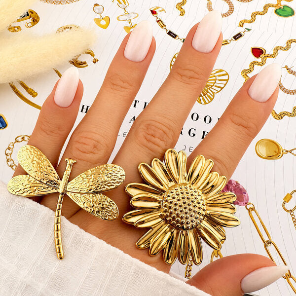 Flower Ring 18K Gold