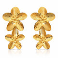 Double Flower 18K Gold Plated